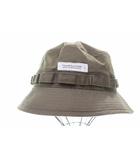 ダブルタップス WTAPS 21SS JUNGLE HAT COTTON.WEATHER SIZE03 211HCDT-HT16 ジャングル バケット サファリ ハット 帽子 カーキ 【ブランド古着ベクトル】【中古】▲260704