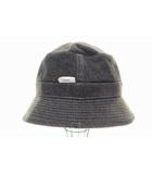 ダブルタップス WTAPS BUCKET 01 HAT COTTON DENIM BLACK サイズ04 211HCDT-HT13 バケット ハット コットン デニム ブラック 黒 【ブランド古着ベクトル】【中古】▲260704
