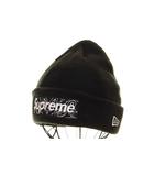シュプリーム SUPREME × NEWERA 19AW BANDANA BOX LOGO BEANIE BLACK ニューエラ バンダナ ボックス ロゴ ビーニー ブラック 黒 【ブランド古着ベクトル】【中古】☆AA★▲260806
