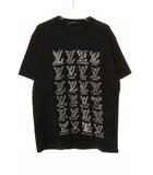 ルイヴィトン LOUIS VUITTON 21SS CARTOON LV LOGO T-SHIRT BLACK M RM211M ZMI HKY20W カートゥーン ロゴ Tシャツ ブラック 半袖 【ブランド古着ベクトル】【中古】☆AA★260825