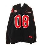 シュプリーム SUPREME 26SS FOOTBALL JERSEY HOODED SWEATSHIRT BLACK XL フットボール ジャージ フーデッド スウェット パーカー ブラック 【ブランド古着ベクトル】【中古】☆AA★260831