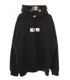 シュプリーム SUPREME × BURBERRY 22SS BOX LOGO HOODED SWEATSHIRT BLACK L バーバリー ボックス ロゴ フーデッド スウェットシャツ フーディ パーカー ブラック 【ブランド古着ベクトル】【中古】☆AA★260814