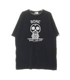 アベイシングエイプ A BATHING APE BABY MILO BONE SKULL S/S TEE BLACK Lサイズ ベイビー マイロ ボーン スカル Tシャツ 半袖 ブラック 黒 【ブランド古着ベクトル】【中古】261001