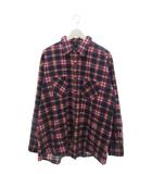  オザークトレイル Ozark Trail チェック シャツ XL レッド系 ネイビー系 長袖 トップス