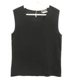 サルヴァトーレフェラガモ Salvatore Ferragamo ニット トップス ノースリーブ M ブラック 黒 トップス コットン