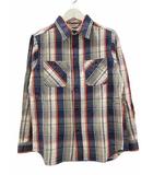 ファイブブラザー FIVE BROTHER ヘビー フランネル ワークシャツ チェック 152360 ブルー系 S