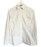 センソユニコ Senso unico シャツ ブラウス 38 フリル コットン ホワイト 白 長袖 トップス