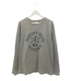 チャンピオン CHAMPION リバースウィーブ REVERSE WEAVE ロンT XL グレー カットソー 染みこみプリント 長袖 トップス