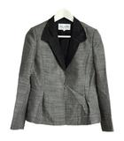 ミス アシダ miss ashida ジャケット 9 チェック ウール ブラック ホワイト 黒 白 長袖 上着