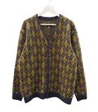 24AW ネペンテス Mohair Cardigan PU311 オーナメント モヘア カーディガン M イエロー パープル ニット 長袖 トップス