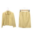 ダックス DAKS Ermenegildo Zegna ゼニア セットアップ ジャケット スカート 9AR ベージュ系 上下セット