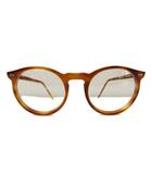  マルベリー カンパニー MULBERRY COMPANY メガネ 眼鏡 ラウンド型 クリアレンズ ブラウン