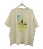 STARWARS スターウォーズ グラフィック フロスト加工 ショートスリーブ Tシャツ 半袖 アイボリー 白 綿 コットン L トップス
