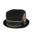 ニューヨークハット NEW YORK HAT フェルト ハット WPL5923 帽子 S 黒 ブラック ウール ヘッドウェア