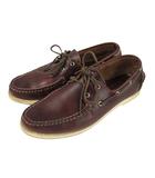 Atlantic Works アトランティックワークス BEAMS別注 ビームス ハンドソーン モカシン 9 1/2D ブラウン デッキシューズ レザー 革靴