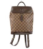ルイヴィトン LOUIS VUITTON ダミエ エベヌ ソーホー リュック バッグ ブラウン 茶 バックパック リュックサック かばん 鞄 N51132 ☆AA★