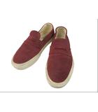 バンズ VANS スリッポン ペニーローファー スウェード ボルドー 赤系 27cm スニーカー 靴 シューズ