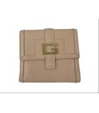 グッチ GUCCI 2つ折り財布 メタルG ピンクベージュ系 ウォレット レザー