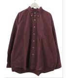 ラルフローレン RALPH LAUREN シャツ BIG SHIRT 長袖 ボタンダウン チェック柄 赤系 XL 綿 コットン トップス