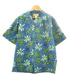  Blue Hawaii ブルーハワイ アロハシャツ ハワイアンシャツ ハワイ製 L ブルー他 総柄