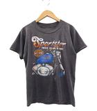 ハーレーダビッドソン HARLEY DAVIDSON 80s 3D EMBLEM Tシャツ スポーツスター 両面プリント バイク ヴィンテージ フェード グレー系