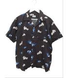 ショット SCHOTT アロハシャツ 8ボール オープンカラー ブラック 黒 M