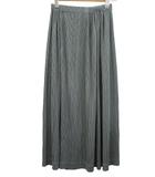 イッセイミヤケ ISSEY MIYAKE プリーツ ロングスカート L グレー系 ボトムス