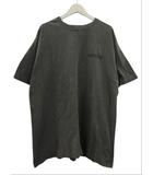 BIGロゴチュニックワンピース 半袖 丸首 グレー 綿 コットン トップス 25SS