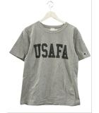 リバースウィーブ Tシャツ 半袖 丸首 綿 コットン グレー 灰色 USAFA L トップス