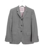 トムブラウン THOM BROWNE テーラード ジャケット 40 グレー ストライプ 上着 アウター ☆AA★