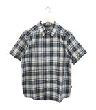 パタゴニア Patagonia 半袖 チェックシャツ 52690 M ネイビー トップス