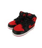 ナイキ NIKE JORDAN 1 RETRO HIGH OG TD ジョーダン 1 レトロ ハイ OG トドラー スニーカー 14cm レッド ブラック FD5305-061 ☆AA★