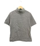 バーバリー ロンドン BURBERRY LONDON ハイネック 半袖 ニット トップス ウール 1 グレー セーター
