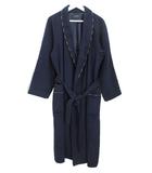 バーバリー ロンドン BURBERRY LONDON ガウン コート M ネイビー 紺 ウール カシミヤ カーディガン ルームウェア アウター 上着