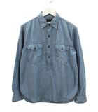 コロナ CORONA ハーフボタンシャツ 長袖 XS ブルー トップス