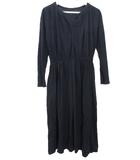 ダーマコレクション dama collection ニット ワンピース L ネイビー 紺 ウール 長袖