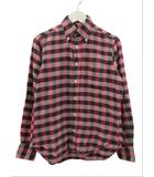 インディビジュアライズドシャツ INDIVIDUALIZED SHIRTS シャツ 長袖 ボタンダウン チェック柄 ピンク ブラック 綿 コットン 14 1/2 32 羽織 トップス