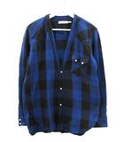 ノンネイティブ nonnative RANCHER SHIRT JACKET COTTON BLOCK PLAID NN-SJ3707 ランチャーシャツ ジャケット 1  ブルー チェック 長袖 カーディガン トップス