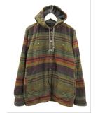 エルエルビーン L.L.BEAN ジャケット フーディー フード 長袖 裏フリース ボーダー グリーン系 マルチカラー S 羽織 上着 アウター