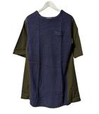 ソーノ SONO ニット切替ワンピース チュニック 1 ネイビー トップス