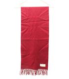 ニナリッチ NINA RICCI フリンジマフラー カシミヤ ワインレッド