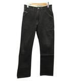 ノンネイティブ nonnative デニム ジーンズ ストレート ハイウエスト ブラック 黒 0 綿 コットン ボトムス