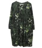 t.b ティービー センソユニコ ウール ニット ワンピース チュニック 40 ブラック 黒 カーキ 長袖