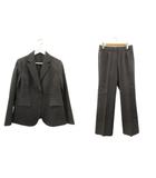 トランスワーク TRANS WORK スーツ セットアップ ジャケット 長袖 パンツ ストライプ グレー 44 アウター ボトムス