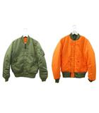 アルファ ALPHA MA-1 フライトジャケット 20004-403 ブルゾン M カーキ ジップアップ 中綿 アウター