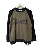 ジエダ Jieda バイカラー スウェット トレーナー 1 カーキ 長袖 トップス