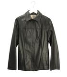 バーバリー ロンドン BURBERRY LONDON ラムレザー ジャケット 38 ブラック 黒 アウター 上着 羊革