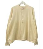 ヘルスニット healthknit ロンT 長袖 Tシャツ サーマル ヘンリーネック オフホワイト 生成り 綿 コットン トップス