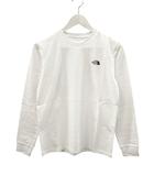 ザノースフェイス THE NORTH FACE L/S Back Square Logo Tee NTW82131 ロングスリーブバックスクエアロゴTシャツ S 白 ホワイト 長袖 カットソー トップス