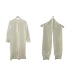 アメリヴィンテージ Ameri VINTAGE MANY WAY DOCKING SHIRT DRESS ワンピース ニット 異素材 切替 ホワイト 白 長袖 マフラー付き S